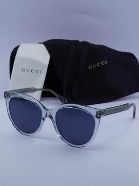 Gucci GG0565S 003 Women Cat Eye Sunglasses - Blue